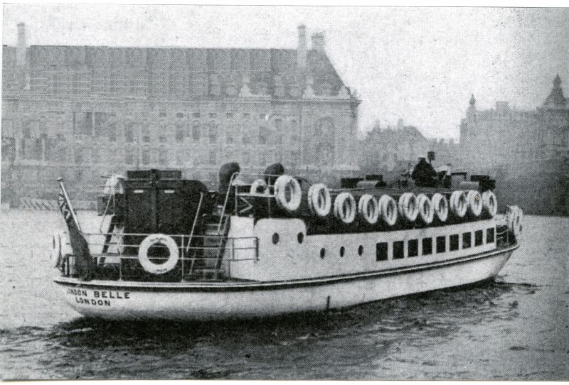  LONDON BELLE on the Thames.

Built 1948 Rowhedge Ironworks for Alfred Crouch. 65ft long, twin screw diesel powered.

2008 still in service on the River Thames. 
Cat1 Places-->Thames Cat2 Places-->Rowhedge