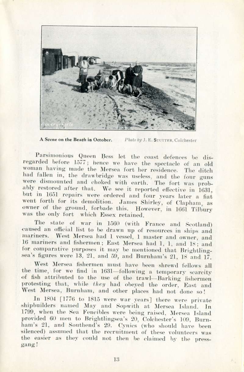  West Mersea Official Guide Page 13. 
Cat1 Books-->Mersea Guides-->1929