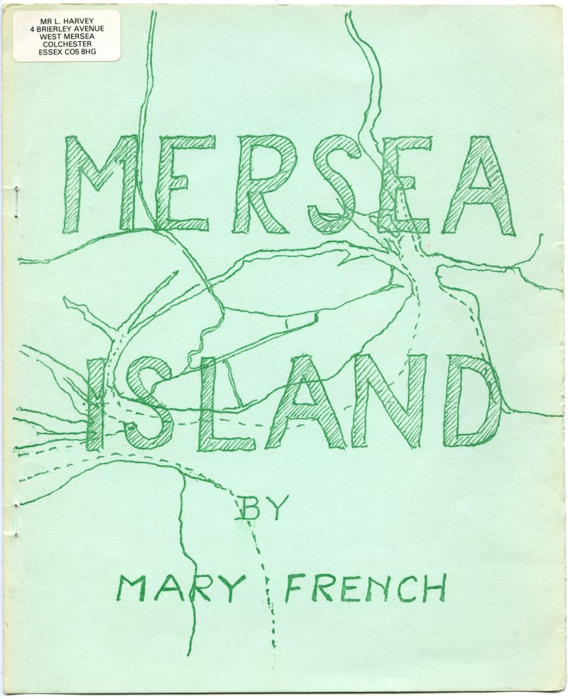  Mersea Island by Mary French, edited by Alec Grant 1973. Front cover. 
Cat1 Books-->Mersea Island - Mary French