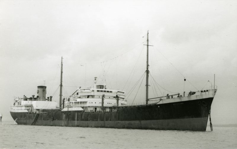 HELICINA, one of a pair of fast tankers owned by Anglo Saxon Petroleum Company (Shell tankers). Built 1946 and scrapped after she left the River Blackwater in April 1962. Date: 1959.