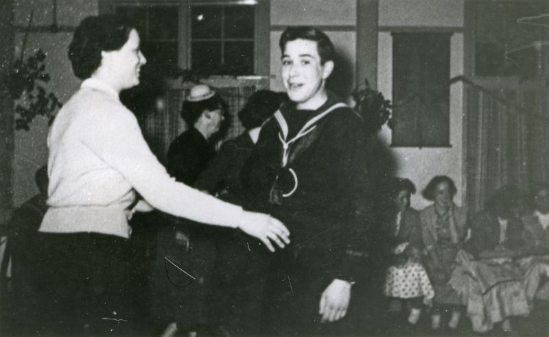  Sea Cadet Party in the Legion Hall.

L-R Pam Phillips, ? Lowne, Marlene Fletcher. 
Cat1 Sea Cadets
