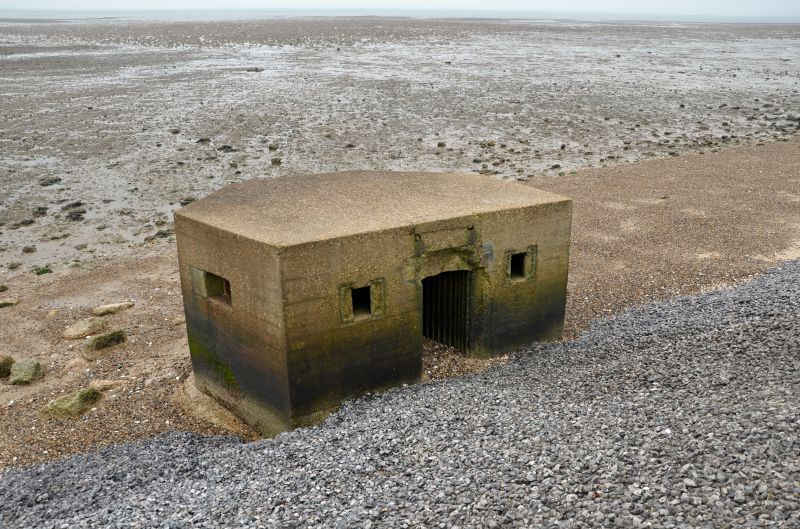  A walk round Mersea Island. WW2 remains. Pillbox below the sea wall at Coopers Beach.

Essex SMR / EHER 10025. Monument record MCC7256.

See  ...
Cat1 War-->World War 2 Cat2 Mersea-->Buildings