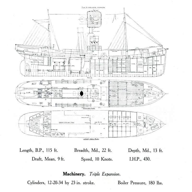  STRATH Type Trawler plan. From Otto Andersen catalogue. 
Cat1 Places-->Wivenhoe-->Shipyards Cat2 Ships and Boats-->Naval