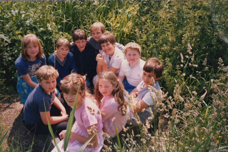  Visit to Mersea by Literacy Support Centre, St John's Green School, Colchester

We hunted for St Peter's Well. It was hidden in the reeds. 
Cat1 Mersea-->Beach