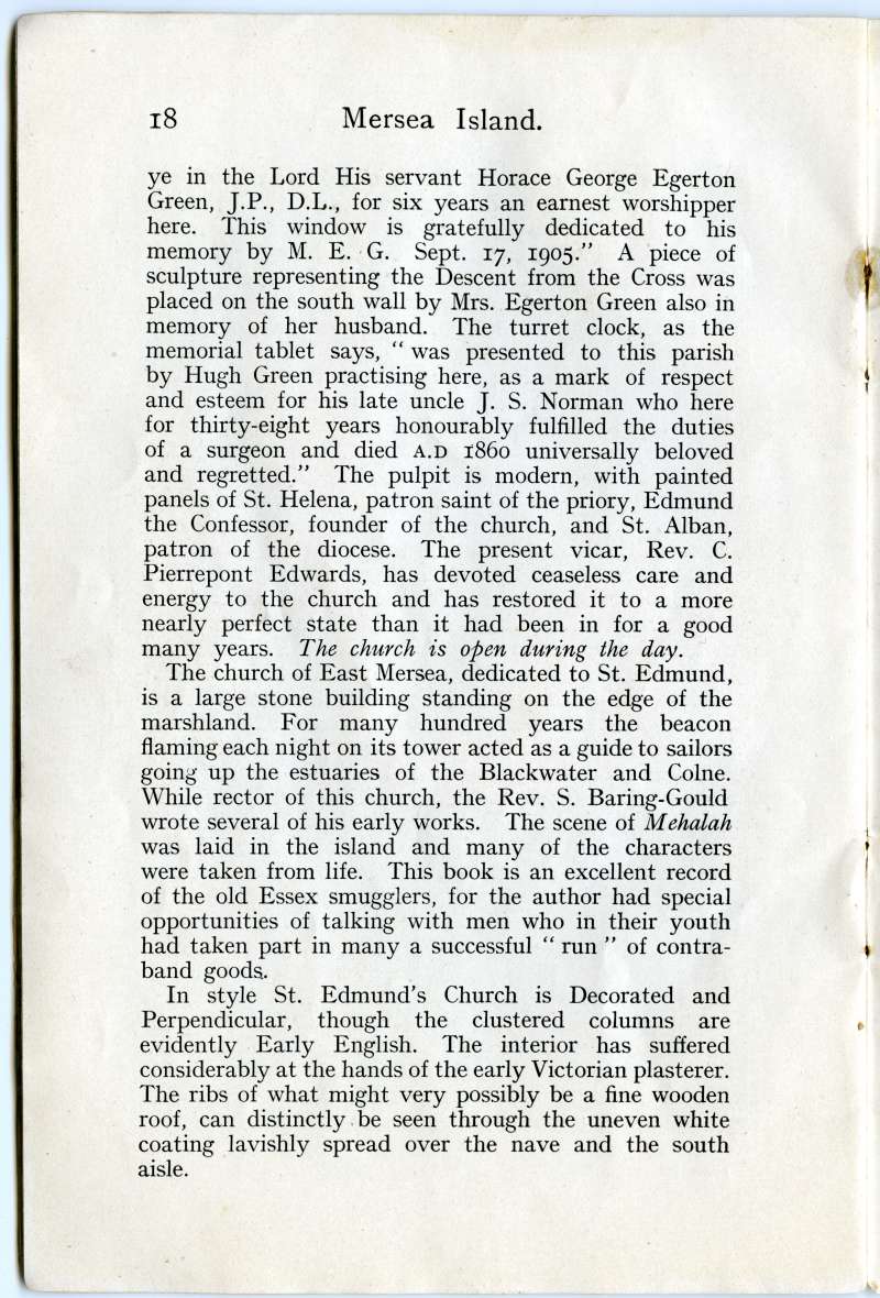  Homeland Handy Guides - Mersea Island. Page 18. 
Cat1 Books-->Mersea Guides-->1920s