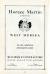 258. ID MD03_044 West Mersea Official Guide Page 26. Horace Martin Ltd., Builders & Contractors.
Cat1 Books-->Mersea Guides-->1929 Cat2 Mersea-->Shops & Businesses