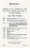 33. ID MMC_P714B_003 Coronation Celebrations. The Coronation of King George VI and Queen Elizabeth.
Programme. Time Table of Events.
Cat1 Books-->Coronation and Jubilee