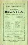 171. ID REG_1919_PGM_001 West Mersea Regatta Programme, 30 August 1919. Front Cover.
Commodore T.B. Gabriel, Esq.
Vice-Commodore C.C. Perkins, Esq.
Committee
W.J. ...
Cat1 Mersea-->Regatta-->Books Papers Cat2 Families-->Bean / May