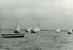 246. ID RG18_161 West Mersea Town Regatta around 1950. Dabchicks racing, Atalanta.
Cat1 Mersea-->Regatta-->Pictures Cat2 Yachts and yachting-->Sail-->Small yachts / dinghies