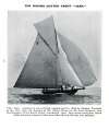 Racing cutter yacht JEAN built 1904 from designs of Alfred Milne for John Gretton. Forrestt & Co. Ltd., 1905 Catalogue, Page 33.
 Official No. 164591.  BF73_001_079_034