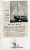 42. ID BF33_001_023_001 The Leigh Bawley by L.H. Foster. 
Describes a model of the OLIVE MIRIAM LO3. The bawley was built by Cann of Harwich in 1907.
Page 1 of article ...
Cat1 Smacks and Bawleys