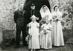 36. ID FL04_008_001 Wedding of Geoffrey Mole and Edith Aston.
L-R Leonard Harvey, Geoffrey Mole, Edith Mole, Josephine Weaver.
27 February 1954 Geoffrey Henry Mole 25 ...
Cat1 Families-->Mole