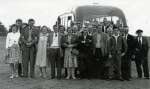 39. ID FL05_041_002 White Hart Coach outing to Yarmouth in the 1950s.
L-R Rita Jepson, Colin Coan, Reg Coan, Mrs Coan, Alfie Mole, Mary Jay, Mrs Alf Mole, Reg Jay, Reg ...
Cat1 Families-->Mole