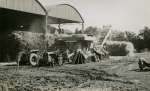1. ID ALW_001 Threshing at Wellhouse Farm in the Summer of 1944, when it was owned by Rosamund and Orson Wright. The tractor on the left is an early Marshall.
Cat1 Farming