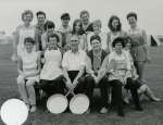 53. ID YC01_239 International Youth Camp. 1960s. Kitchen Staff.
Front row 1. Pat Burles, 2. Mrs McDonald, 3. Mr McDonald - Site Warden, 4., 5. Jill Butcher, 6.
Others ...
Cat1 Mersea-->Youth Camp