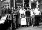 244. ID LIL_OPA_075 Some of the lads outside the favourite meeting place from the 50s through to the late 60s - Woodwards Shop High Street.
From left Cyril 'Lizzie' Green, ...
Cat1 Families-->Green Cat2 Mersea-->Shops & Businesses Cat3 Mersea-->Shops & Businesses