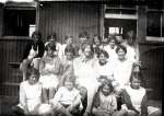 4235. ID DWT_OPA_011 Mersea School cookery class 1926/7 
Middle Row extreme L either Doris or Cathy Hewes. On the chair Doris Mussett. 
Front Row 3rd from L Mehalah D'Wit ...
Cat1 People-->School Cat2 Mersea-->Schools-->Pictures Cat3 Mersea-->Schools-->Pictures Cat4 Families-->Mussett