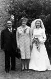 1520. ID HAY_PUG_024 George & Edna Pullen with Wendy.
Wedding of Wendy Elizabeth Pullen and Geoffrey Ernest Denne at West Mersea Parish Church.
Cat1 Families-->Pullen Cat2 Families-->Pullen