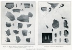  Opening of Romano-British Barrow opposite page 139. 
 Plate F - Minor Relics, consisting of fragments of Belgic and Upchurch wares.
 Plage G - various Minor Relics
 From photos by Mr S. Hazzledine Warren  MOR_140