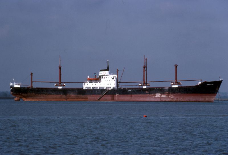 PROTOKLITOS laid up in the River Blackwater Date: October 1982.