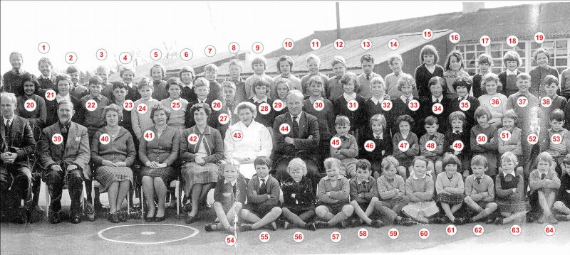  West Mersea County Primary School 1962. Part 3.

Names given by visitors to the Museum exhibition in 2011:

1. Robbie Neil, 2., 3. Richard Atkins, 4. Julia Smith, 5. Rosemary Evenden, 6. Ingrid Whiting, 7. Alan Sturgess, 8., 9. Valerie Johnson, 10.,

11., 12. Michael Harman, 13. Kevin Green, 14. Grace Weir, 15., 16. Carol Wright, 17., 18. Caroline Wright, 19. Angela Cook, 20. ...
Cat1 Mersea-->Schools-->Pictures Cat2 People-->School Cat3 Museum-->DisplayPhotos