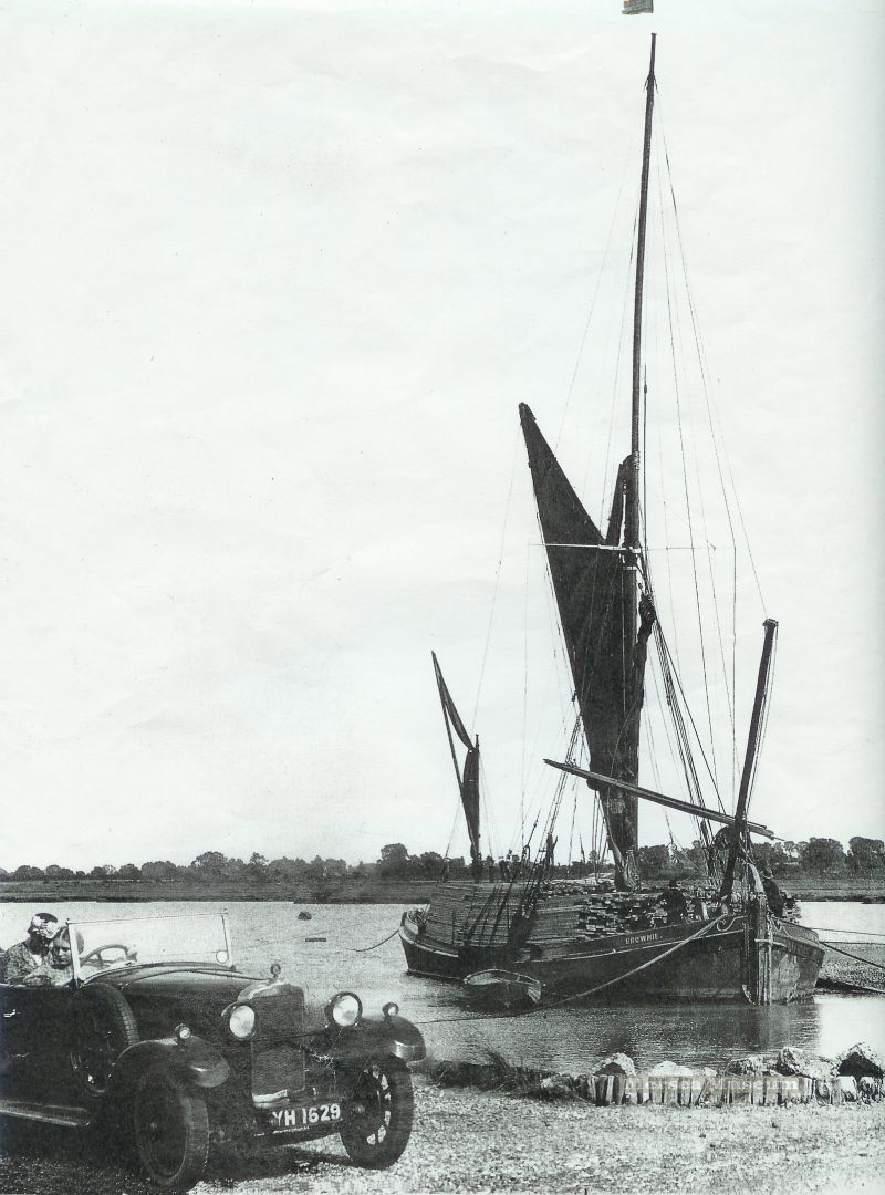 Sailing barge THE BROWNIE at the Strood, Mersea