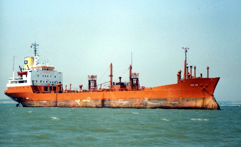 RUBI SEA laid up in the River Blackwater, around June 1991. IMO number 721195, 1,999 tons gross, built 1972. Date: cJune 1991.