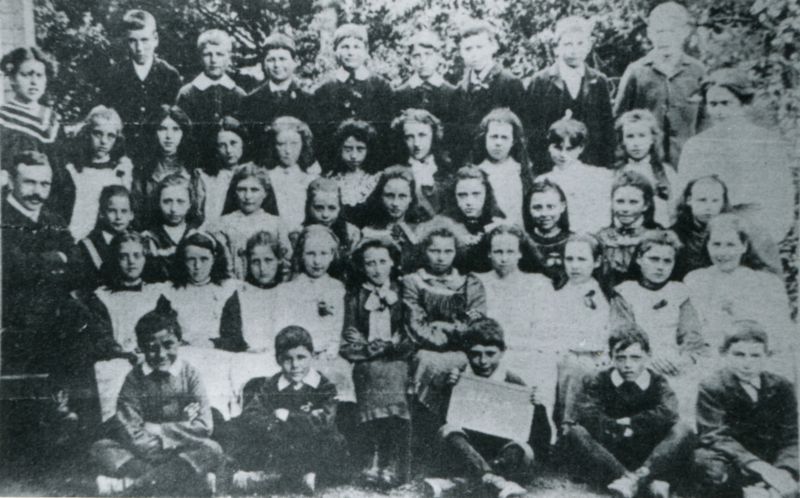  Birch School group No.1, c1890. Headmaster Mr Chandler on the left.

Photo No.19. 
Cat1 Birch-->School
