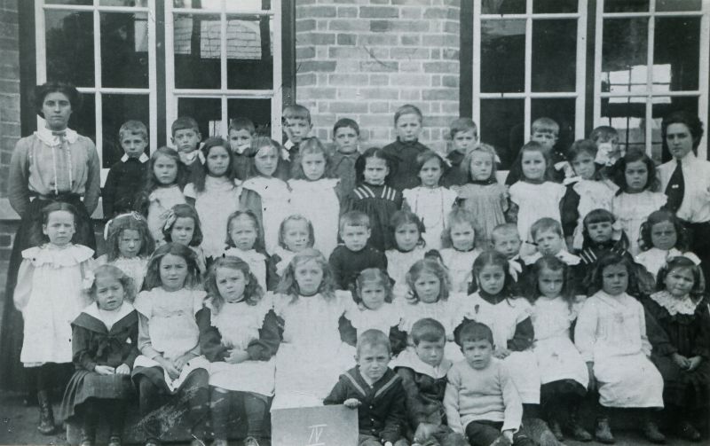 Click to Pause Slide Show


 Birch School, group IV. c1912.

Back row L-R. Teacher, 1., 2., 3., 4., 5., 6., 7., 8., 9., Teacher.

Second from back 1., 2., 3., 4., 5. Bullock ?, 6., 7., 8. Nellie Partner, 9., 10.

Third from back 1., 2., 3., 4., 5., 6. Walter Pentney, 7. Pr Queenie Smith, 8., 9., 10., 11. Maud Everit, 12.

Fourth from back 1., 2., 3., 4. Ivy Partner, 5., 6., 7. Annie French, 8. Pr Dorothy ...
Cat1 Birch-->School