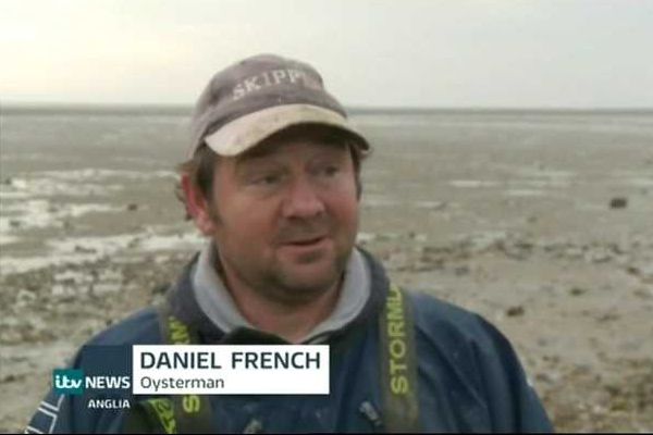  Mersea oysterman Daniel French speaking on Anglia TV News, 15 February 2017. Daniel found timbers in the mud off Coopers Beach, East Mersea. They are believed to be part of a Bronze Age walkway across the marshes. A little while earlier, Daniel found a skull that has been dated to the Iron Age 290 - 350 BC. 



Daniel has been working with members of the Citizan Project to rescue and ...
Cat1 Families-->French