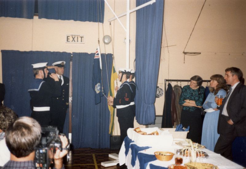  Mersea Island Sea Cadet Reunion. 'Sunset'. The Sea Cadets were from Colchester.

Janice Harvey and Bill Harvey on the right. 
Cat1 Sea Cadets
