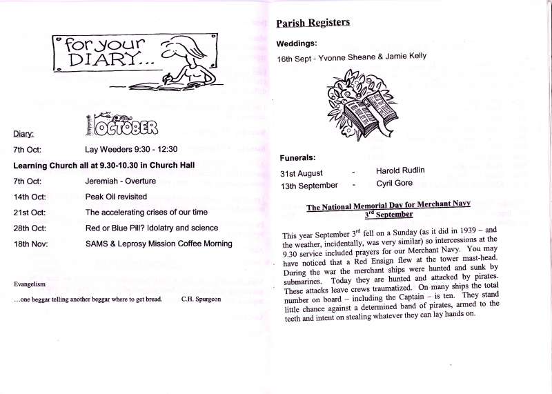  Mersea Island Parish Magazine

Parish Registers

Weddings 16 September Yvonne Sheane & Jamie Kelly

Funerals 31 August Harold Rudlin

13 September Cyril Gore

National Memorial Day for Merchant Navy 
Cat1 Museum-->Papers-->Other Cat2 Families-->Rudlin