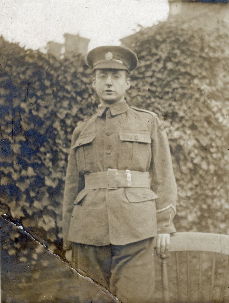  Frederick Bertrand Harnack RSMA God Bless Him. 17 yrs London Rifle Brigade stretcher bearer, RNVR Lt at 45 in 1942.

Used in Fid Harnack RSMA, published by Mersea Island Museum Trust. 
Cat1 People-->Other Cat2 War-->World War 1