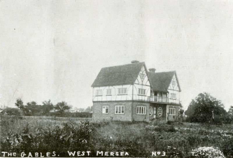  The Gables - a new house recently built and sold.

From Beautiful Mersea - Garden Farm Estate brochure. Page 15. 
Cat1 Museum-->Papers-->Estates-->Other Cat2 Mersea-->Buildings