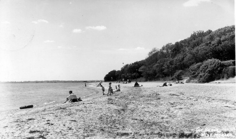  The Beach, West Mersea. Postcard postmarked 1951 
Cat1 Mersea-->Beach