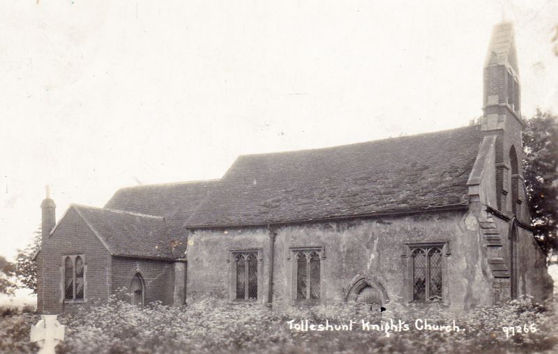  Tolleshunt Knights Church. Postcard 97265, mailed 14 November 1927 
Cat1 Places-->Other