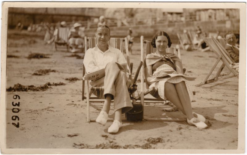  Patrick Bernard Costello and Marjorie Lucy née Hyam.

Photo from Sunbeam Photo Ltd., Margate. 
Cat1 Places-->Peldon-->People