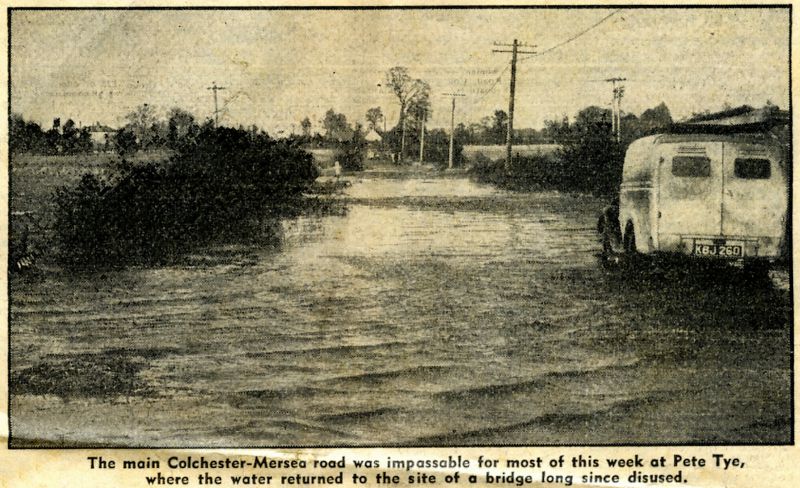 1953 flood at Pete Tye bridge