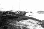 6. ID BJ17_031 Houseboats after the 1953 flood.
Cat1 Mersea-->Events Cat2 Weather Cat3 Weather Cat4 Disasters and Mishaps-->on Land
