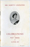 2. ID MMC_P1141E_001 Her Majesty's Coronation Celebrations at West Mersea - front cover.
Accession No. P1141E - there are 5 copies. Also P876A, P405E.
Cat1 Books-->Coronation and Jubilee Cat2 Mersea-->Events