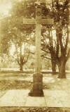  West Mersea War Memorial. An early photograph before the 'roof' was added.  WOO_ABM_109