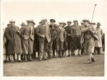  Brigadier General R. Beale Colvin C.B. the Lord Lieutenant of Essex opening the Golf Course by driving from the 1st tee.
 James Braid front third from left holding club.  BS01_015