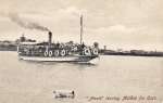 47. ID SS040006 The steamer ANNIE leaving Maldon for Osea. Another copy of this postcard was posted 28 August 1905.
Cat1 Ships and Boats-->Launches Cat2 Places-->Maldon