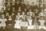  Birch School. Group III. c1914.
 Back Row L-R 1. Teacher, 2. Eddie Fisher, 3. Eric Rootkin, 4., 5. Frank Everit, 6. Mick Daly, 7. Reg Horn, 8., 9 Edgie Bond.
 Second from back 1., 2. Kathy Norfolk, 3. Winnie Partner, 4. Elsie Roberts, 5. Francis Taylor, 6. Dorothy Norfolk, 7. Dorothy French, 8. Elsie Humphries.
 Third from back 1., 2. Fred Vaughan, 3. Nellie Partner, 4. Ivy Partner, 5. Doris Patten, 6., 7., 8.
 Front row 1. Lily Whybrow, 2. Annie French, 3. Queenie Smith, 4., 5., 6. Dorothy Bambridge, 7. Dorothy Fisher.  ELB_SCH_083