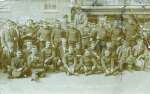  The first Tollesbury Volunteers. Postcard mailed to Private M. Juniper, No. 1801 F Company, Late G Company, 7 Essex Regiment, Costessey Park, Norfolk. Date unreadable.
</p> 
 This photograph, taken outside the King's Head at Tollesbury, shows the first men from that village to volunteer for the army and navy. Seated on the car is Sir Laming Worthington Evans, M.P. for Colchester and with him, in a straw boater, is the Rev. William Carter. 
</p>  CG10_615