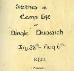 1. ID PRC_003 Sketches of Camp Life at 'Dingle' Dunwich.
Cat1 Girl Guides