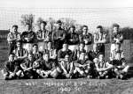 27. ID FL01_059_001 West Mersea 1st and 2nd Eleven Football Team 1949 - 1950.
Back Row 1. Albert Cudmore, 2. Vic Allen, 3. Ron Bacon, 4. Ray Webb, 5. Derek Whitlock, 6. Ron ...
Cat1 People-->Sport