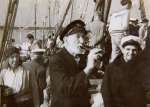 77. ID FL09_017_001 On board Regatta Committee boat. Gladys Wyatt left, 'Admiral' William Wyatt enjoying a beer.
From Album 9.
Cat1 Mersea-->Regatta-->Pictures