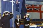 86. ID FL13_063_001 Mersea Island Sea Cadet Reunion. 'Reveille' - Sea Cadets from Colchester.
Cat1 Sea Cadets