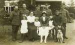 162. ID RG25_137 Army at Port Bower on Yorick Road during WW1. L-R Gert French, Ethel French, Billy French, Alice Hewes, Norah French (née Gant) Bert French. 
Mr & ...
Cat1 Families-->Hewes Cat2 Families-->French Cat3 Families-->French